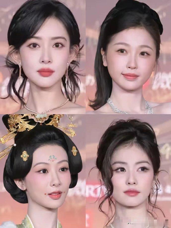 微博之夜女明星生图怼脸就能看出差距了 感觉虞书欣是真的很普通 虽然杨紫一直被嘲不