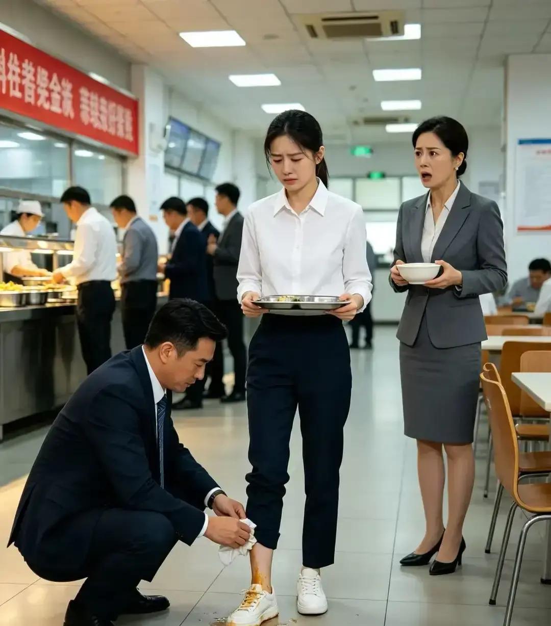 我考进自家公司当管培生谁都不知道，第5天食堂里女秘书把汤泼在我鞋上还骂我不长眼，