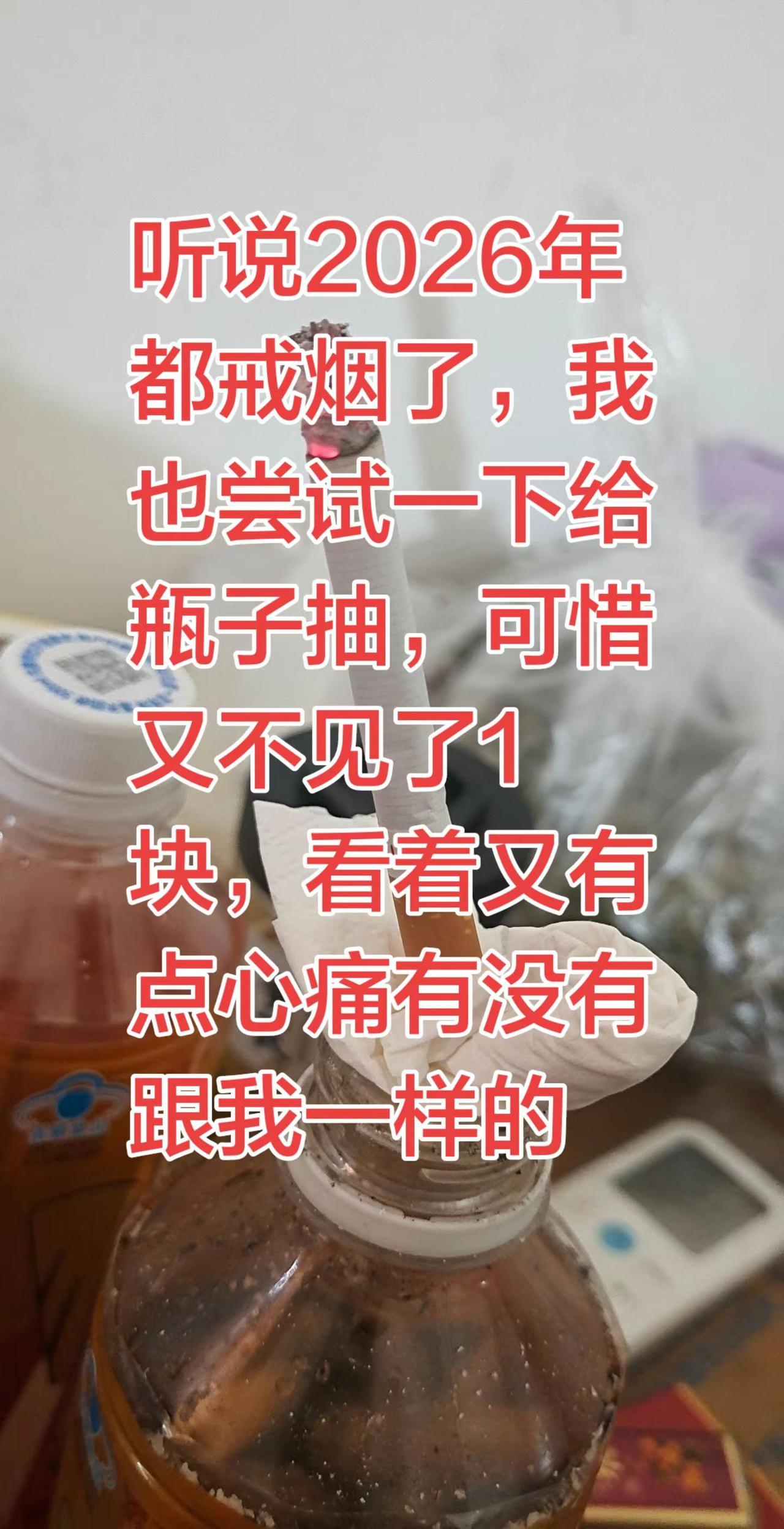 都说2026年都要戒烟，有谁戒了呢，没有人跟我这样想，戒也戒不了。