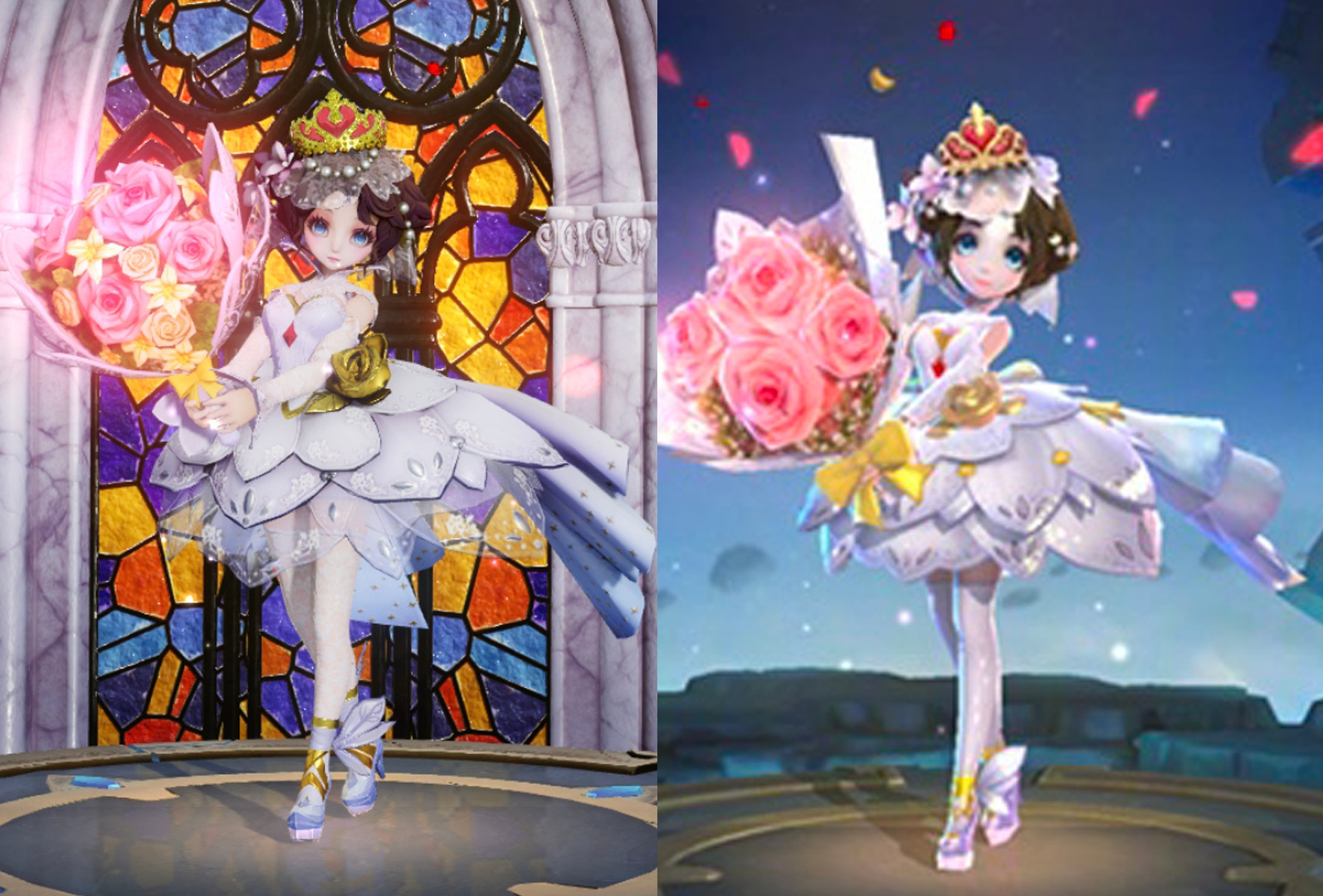 这对花嫁其实以前就优化过了，但现在又跟不上时代了 