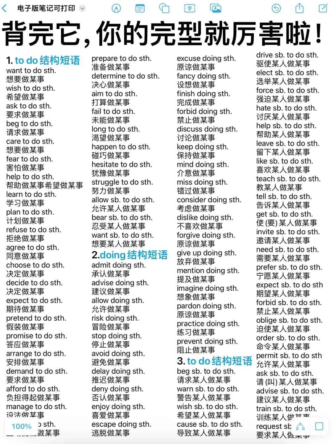 刷到就赚到！背熟这些，你的完形填空就厉害了