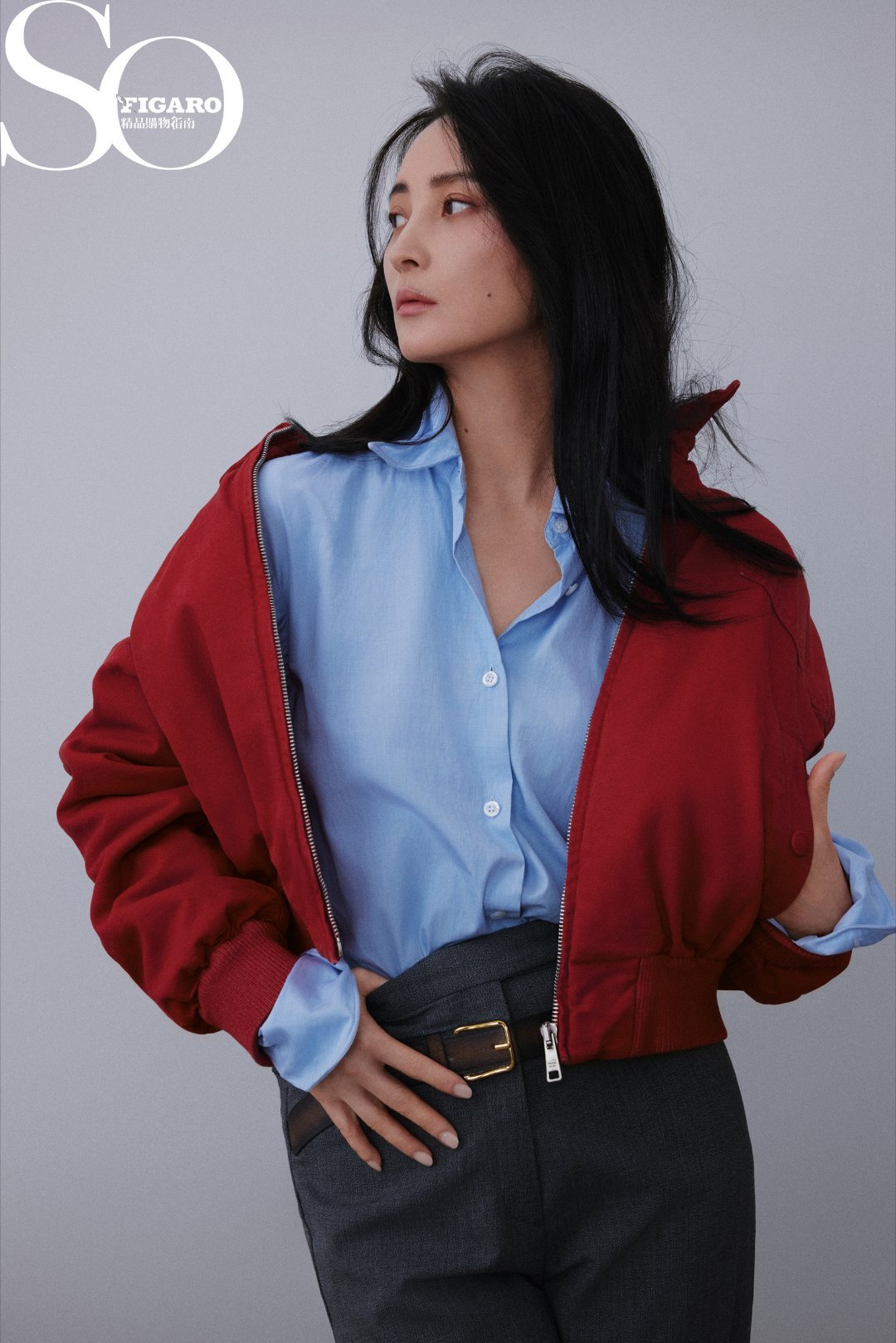 蒋勤勤酷飒风高智感岁月沉淀下来的魅力太迷人！蒋勤勤这组造型打破固有印象，利落又飒