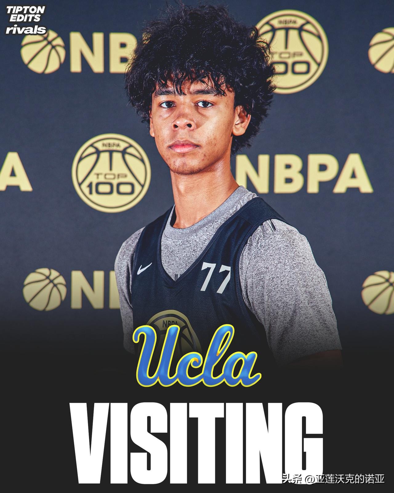 TOP100四星分卫Justin Wise将于6月21日非正式访问UCLA，NC