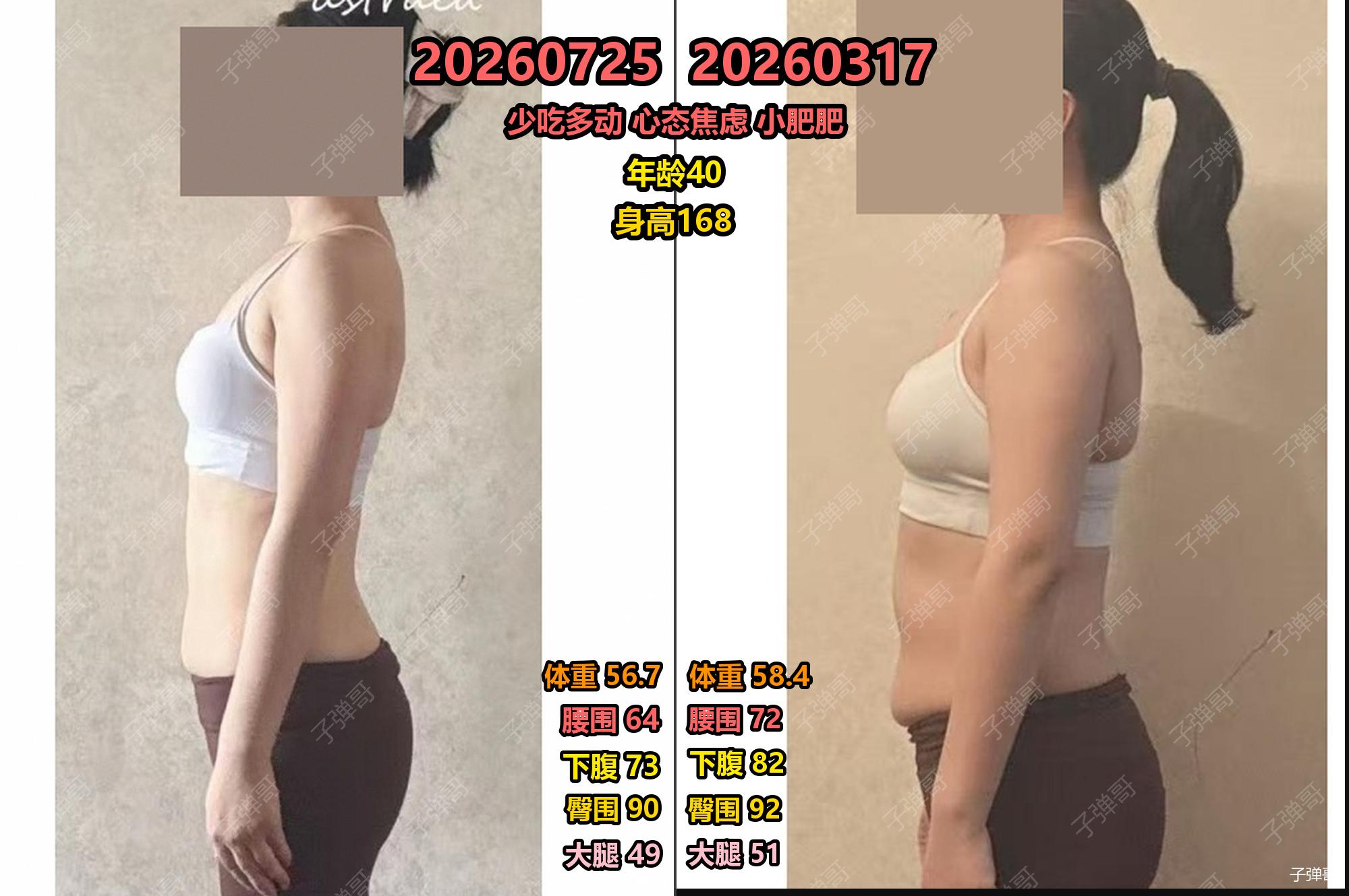 学员四个月非常听话，执行到位，身材、体脂实实在在变好了，执行力完全没问...