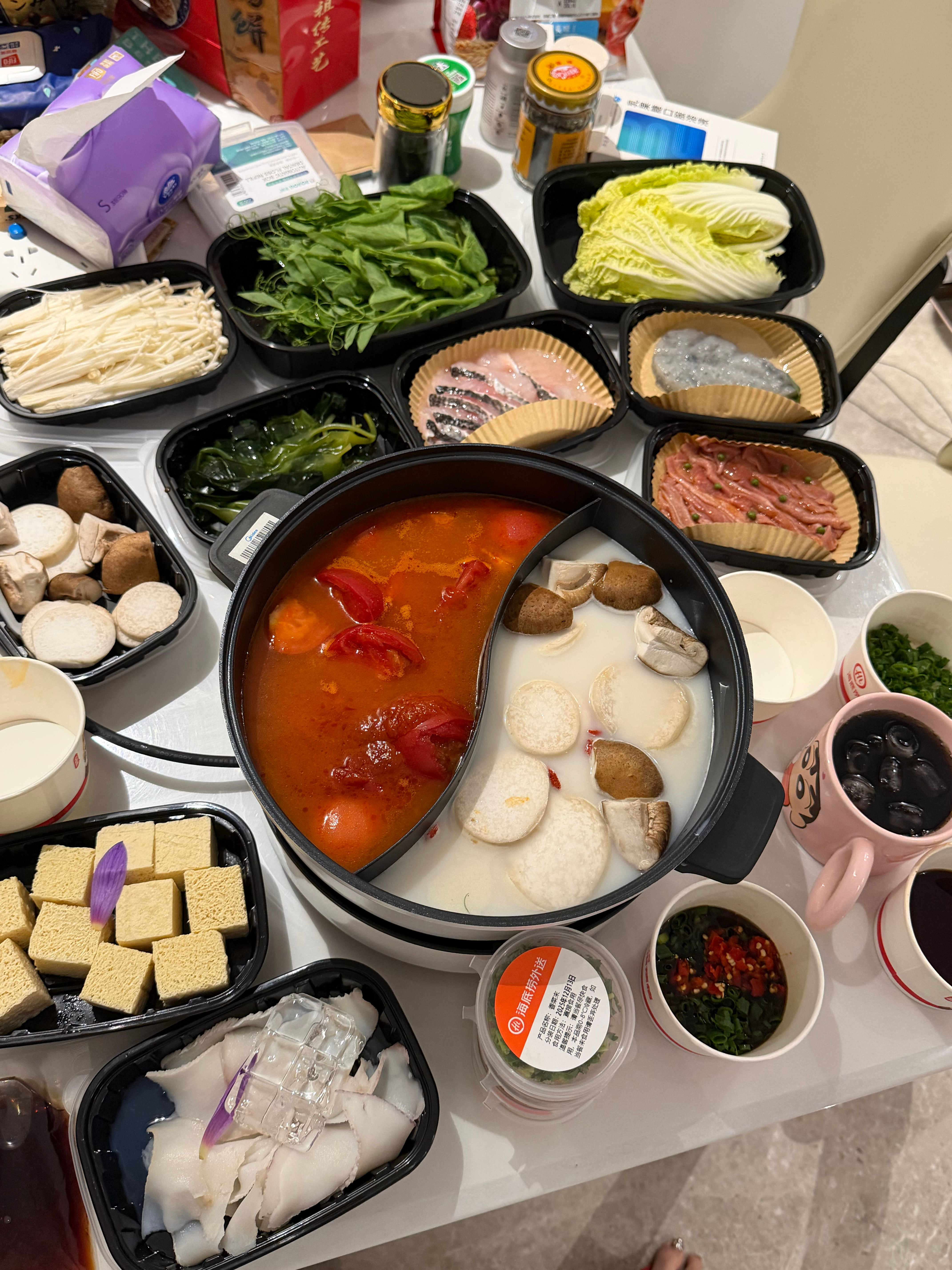 夜宵了。。。今天真的好冷 巨想吃火锅 