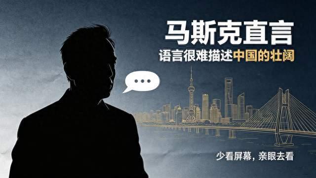 马斯克直言：语言很难描述中国的壮阔