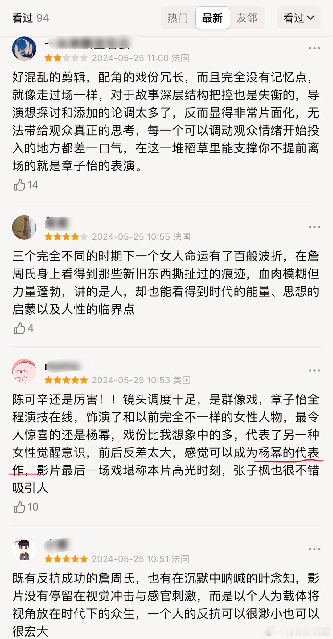 #章子怡戛纳红毯# 酱园弄戛纳首映之后，影评来了：“可以成为杨幂的代表作”！ ​
