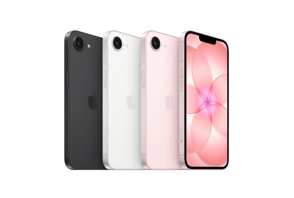 iPhone17e浅粉色粉色看着确实还挺清新的，很温柔的一个颜色，适合女生。一体