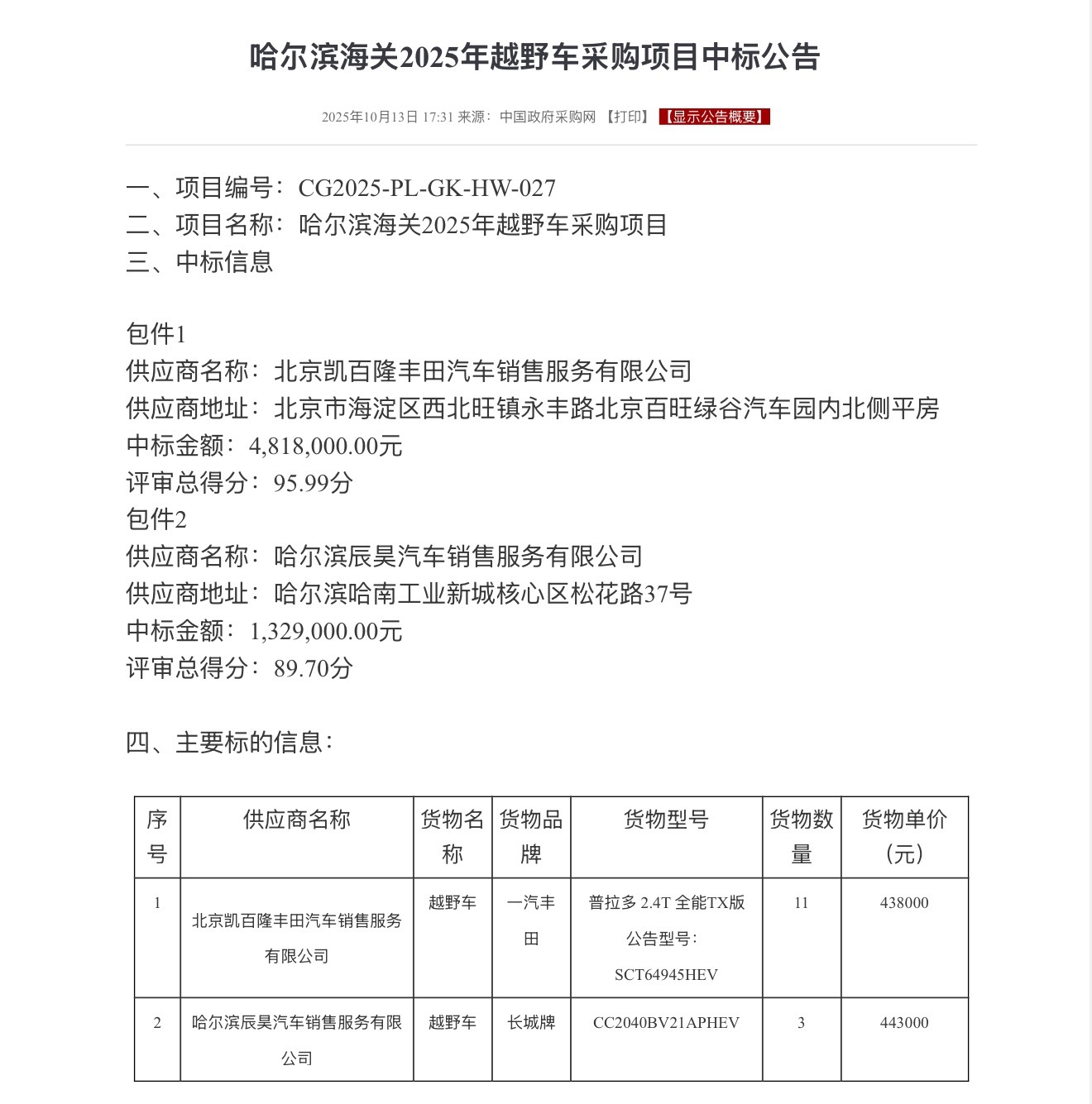 粗浅的统计了一下，过去3个月坦克500Hi4T采购项目数量应该是超过V6版了，甚
