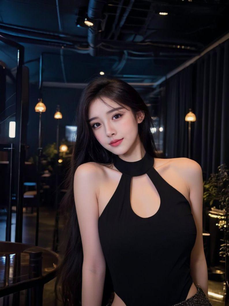 AI夜池人像照