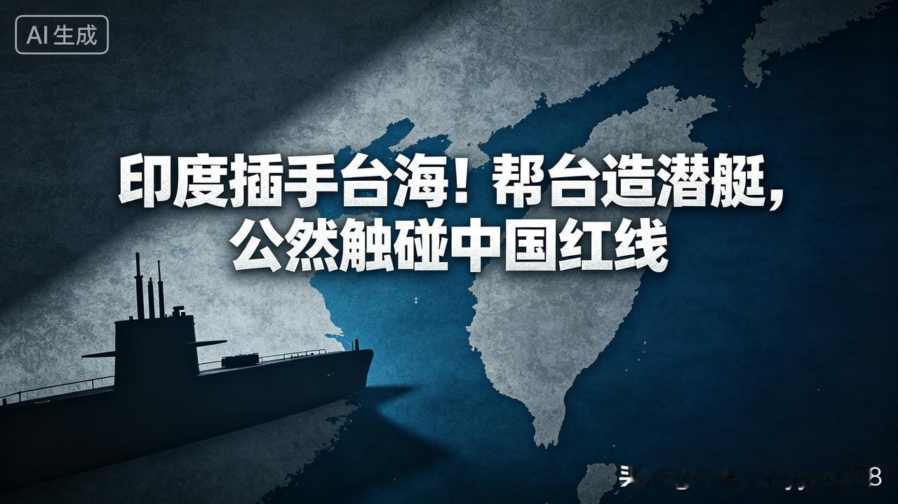 台海局势炸锅了！印度竟然敢把手伸到台海，公然帮台湾造潜艇，这分明是触碰中国红线，