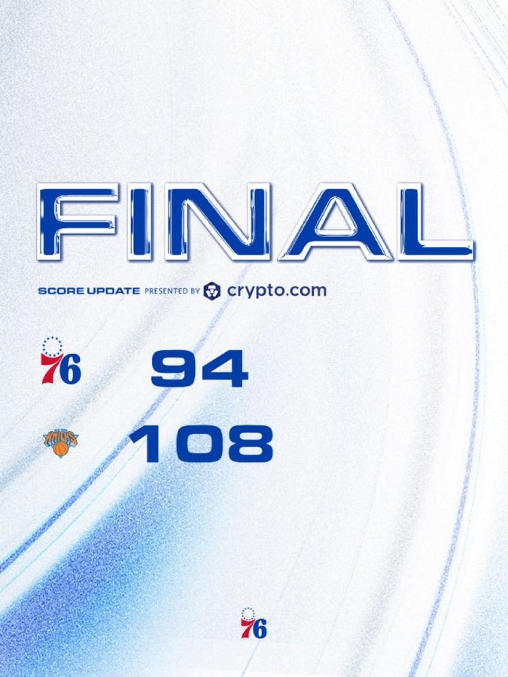 5月9日NBA半决赛战报（2场）：

尼克斯108-94  76人，总比分3-0