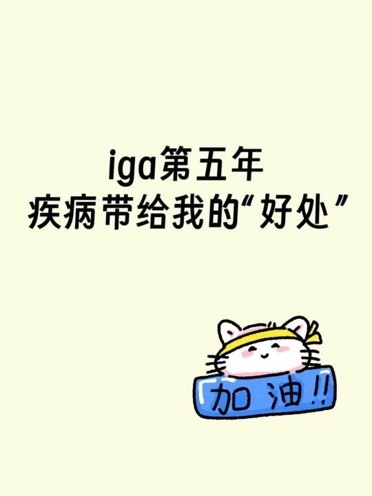 得iga慢性肾炎后，赠予我的