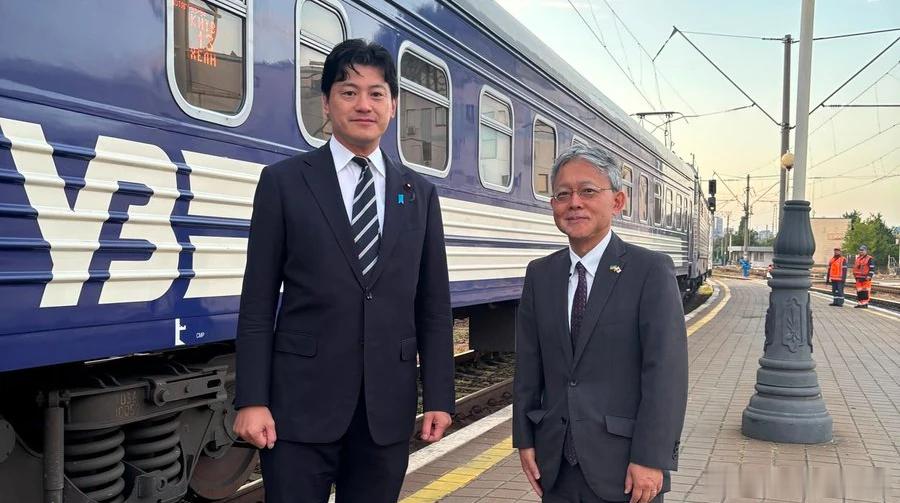 日本法務副大臣三谷英弘（Mitani Hidehiro）於7月21日抵達基輔展開