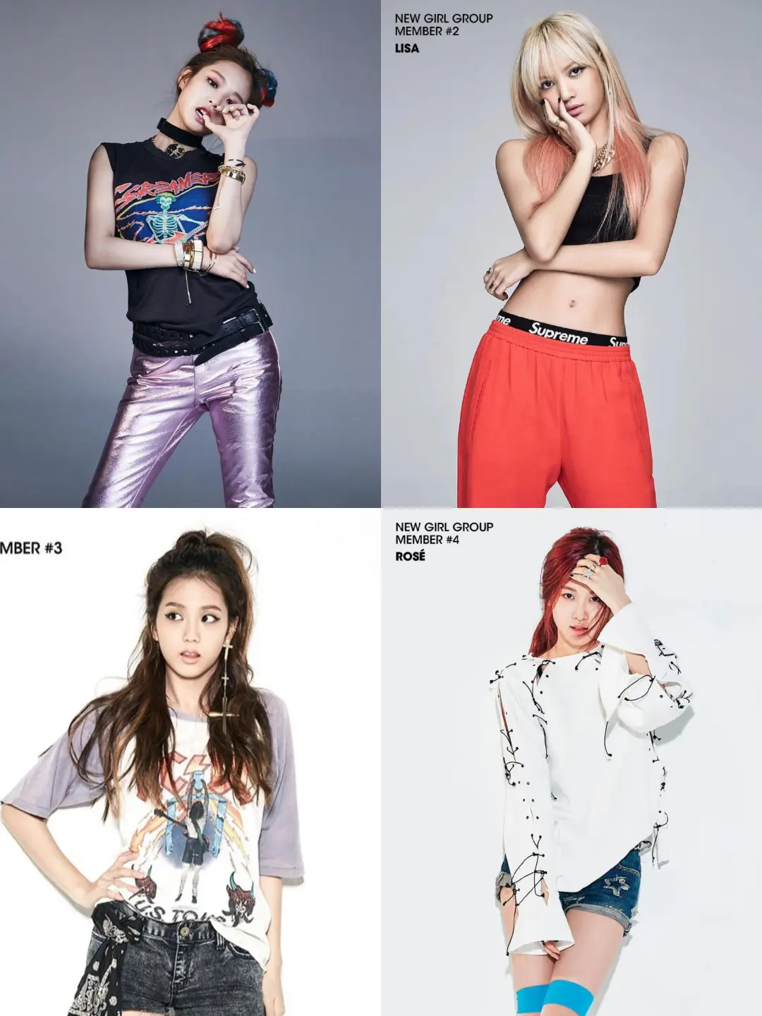 Blackpink 十年前的出道预告照. . .