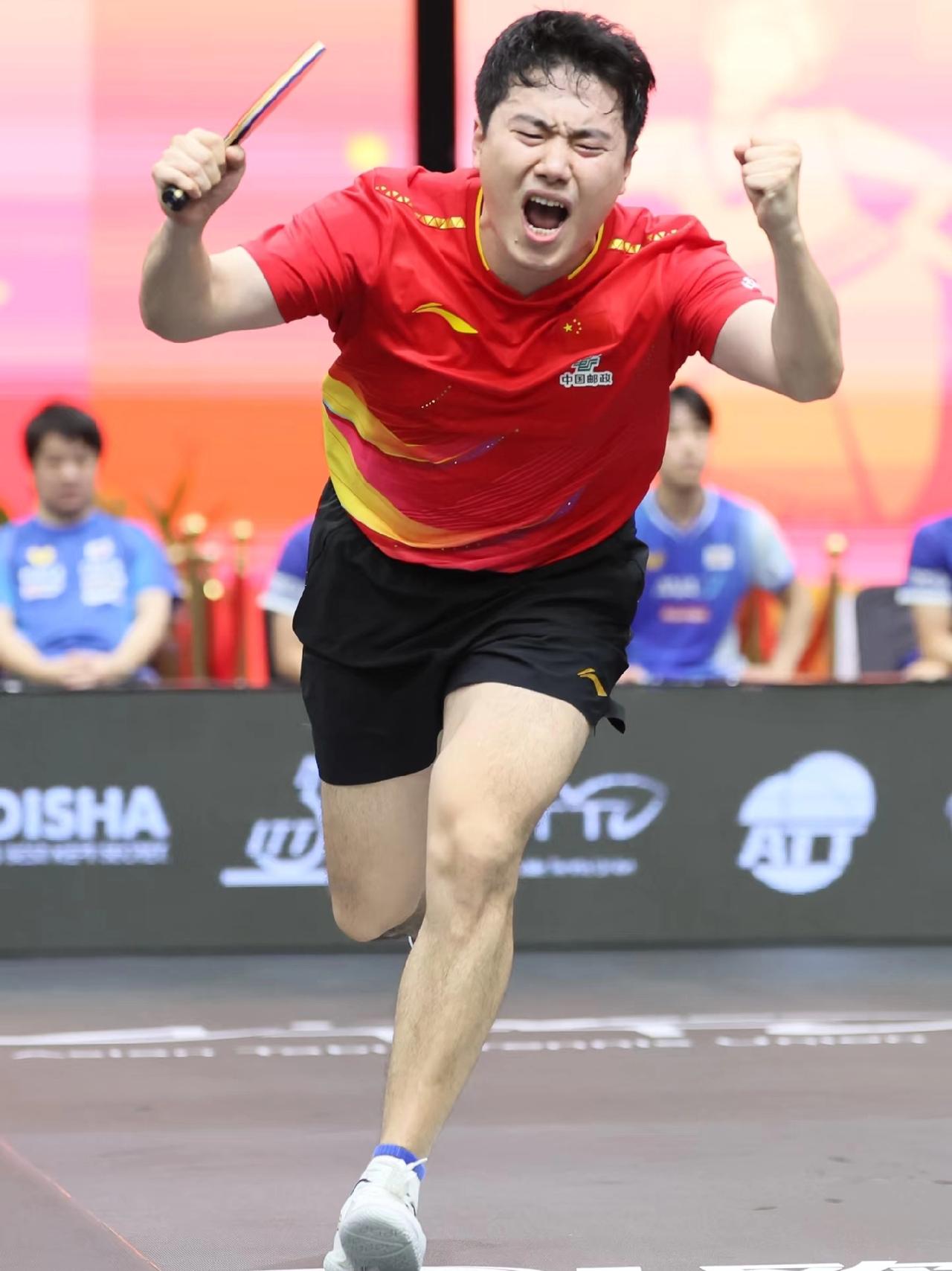 伦敦世乒赛团体国 乒男队最后一个人，我赌这次梁靖昆的面大一些！

刚刚看了法国队