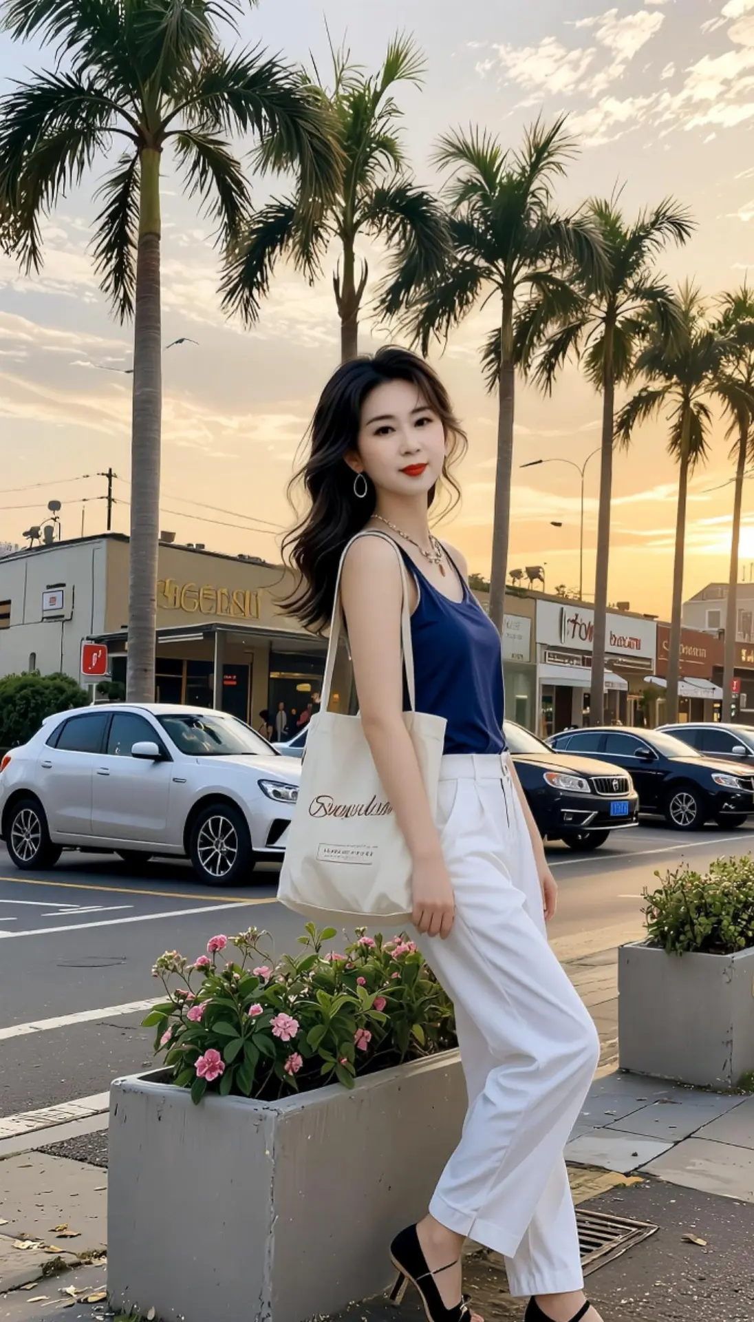 AI落日氛围感生活照 随变ai随便玩