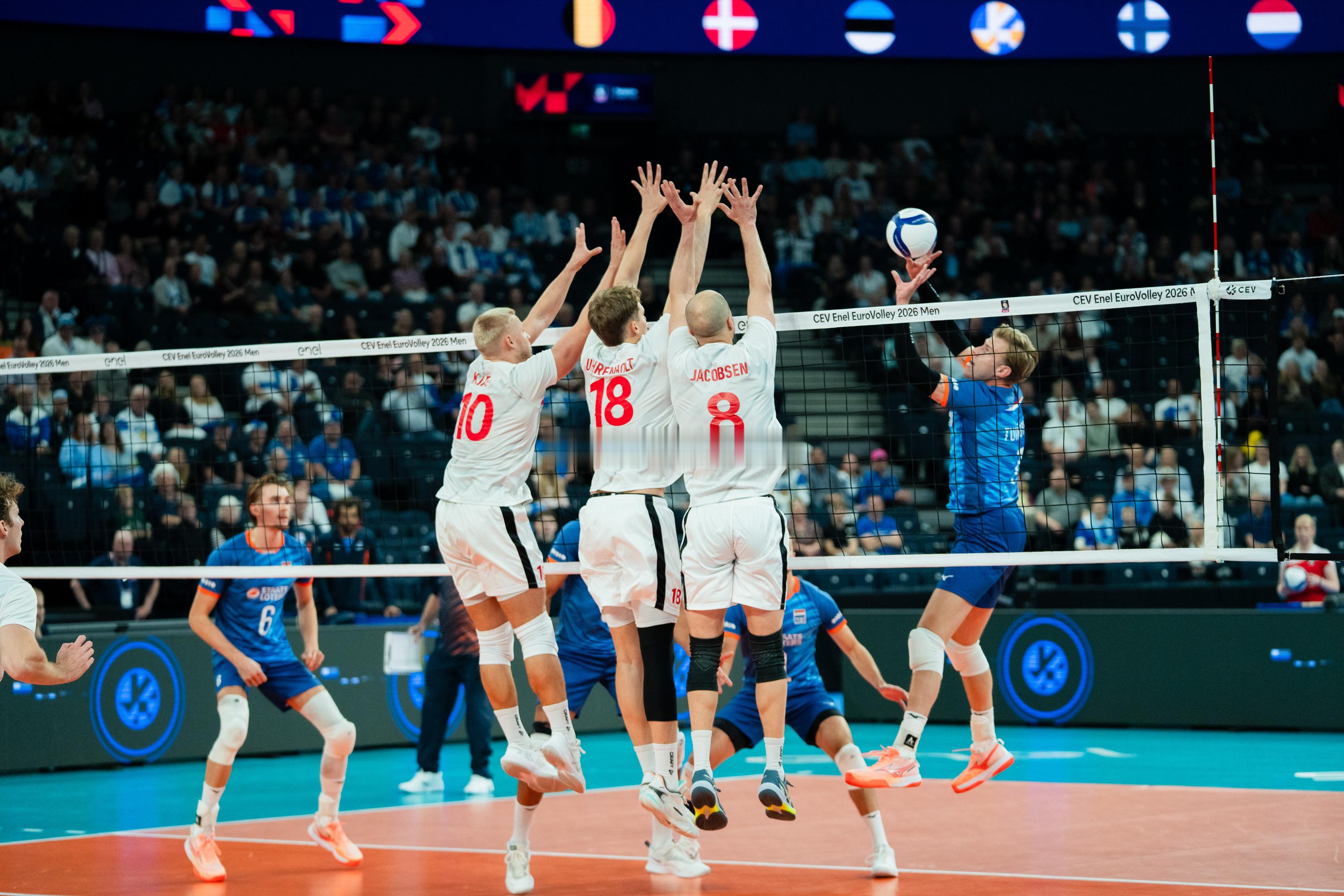 世界男排资讯  2026  男排欧锦赛PoolC丹麦🇩🇰3-0荷兰🇳🇱(