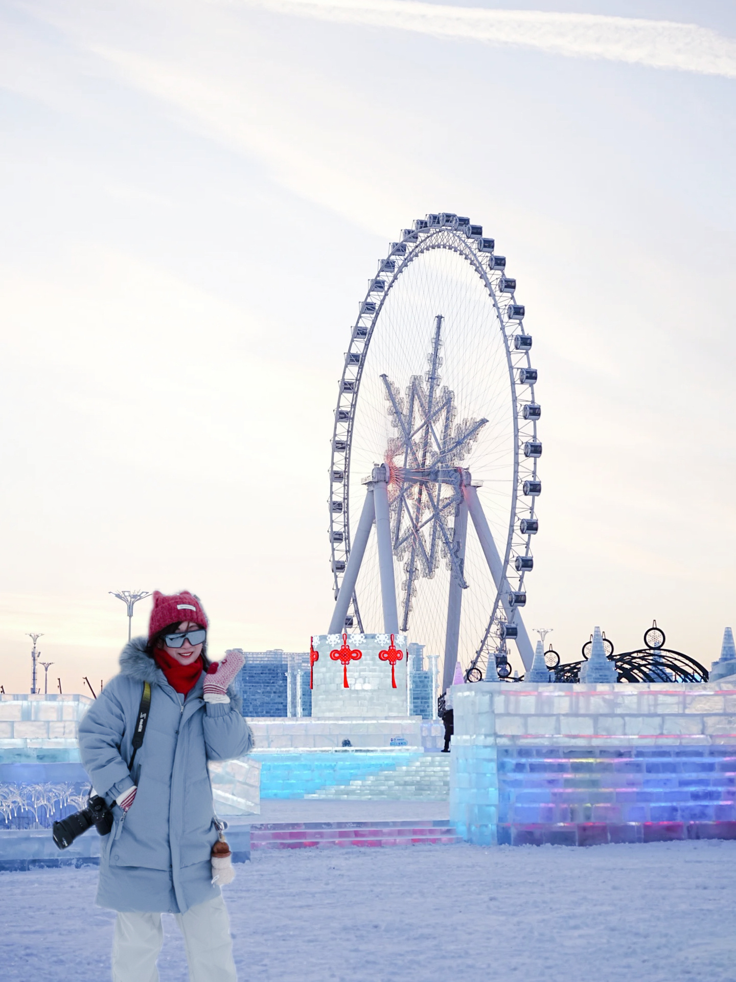 0成本带好朋友来南极打卡年底和闺蜜来个瞬移，年末仪式感来一波P图！穿上波司登羽绒