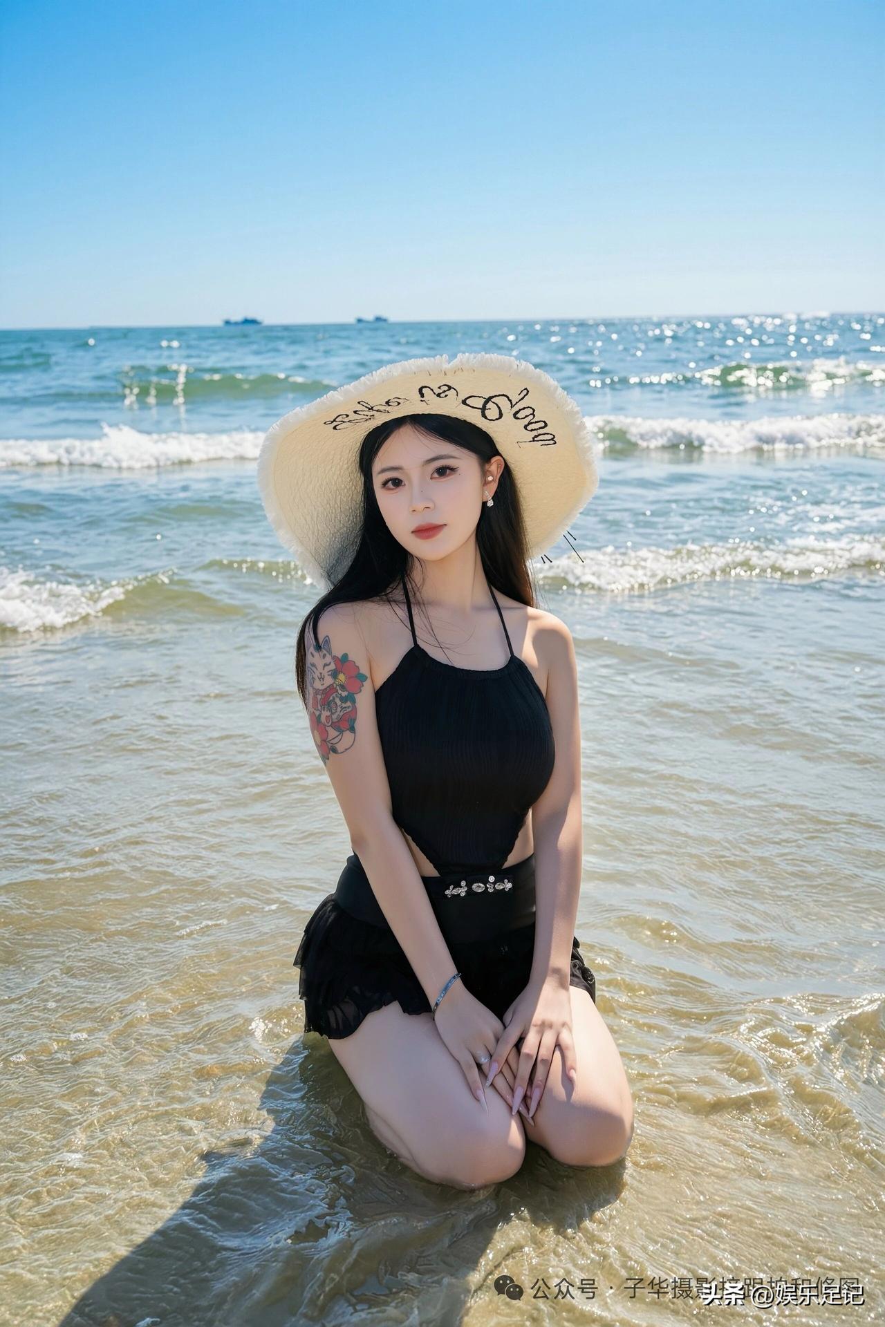 周末午后赴海
阳光是天然打光板
一半温柔海浪，一半恰到好处的性感
定格属于海边的