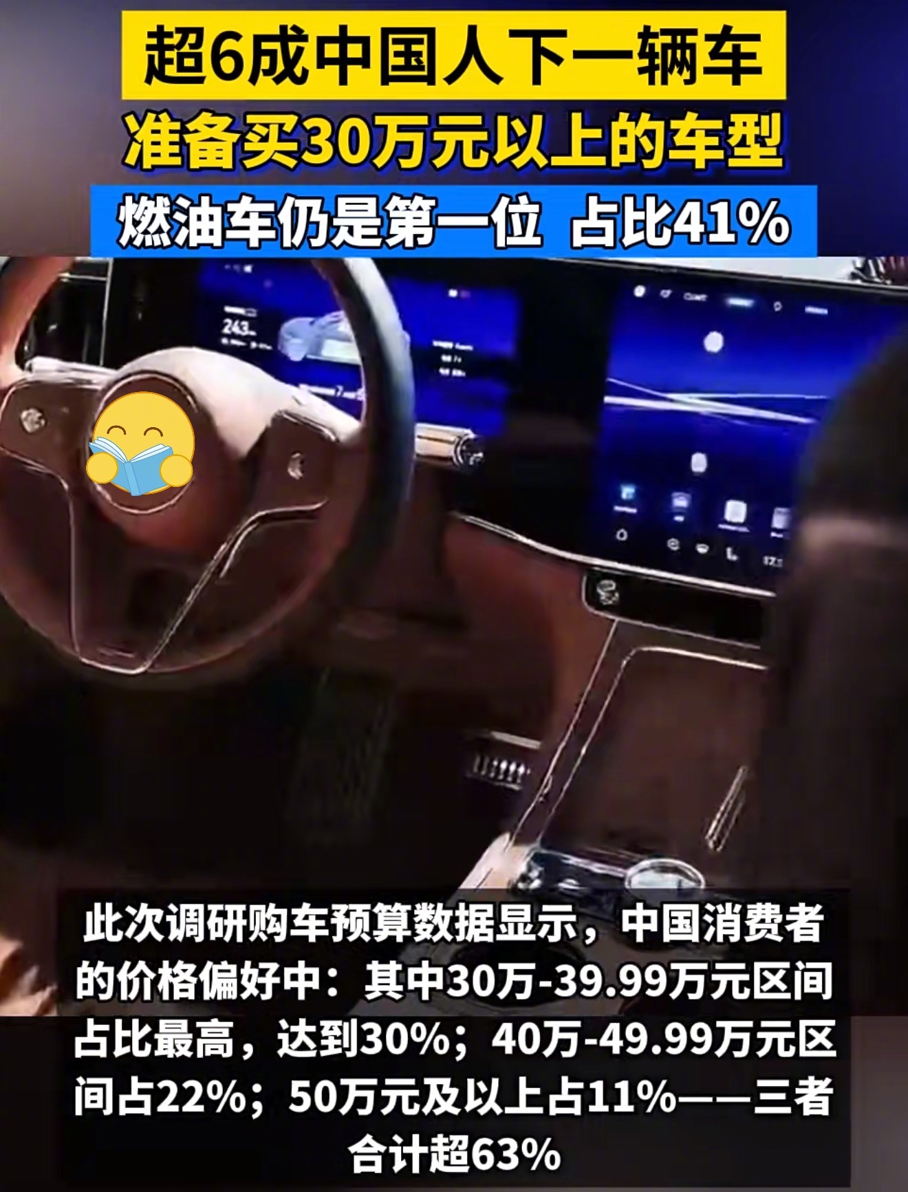 这个也应该交代一下调研的背景吧，买车收入最好是年收入的一半，买30万的车年收入应