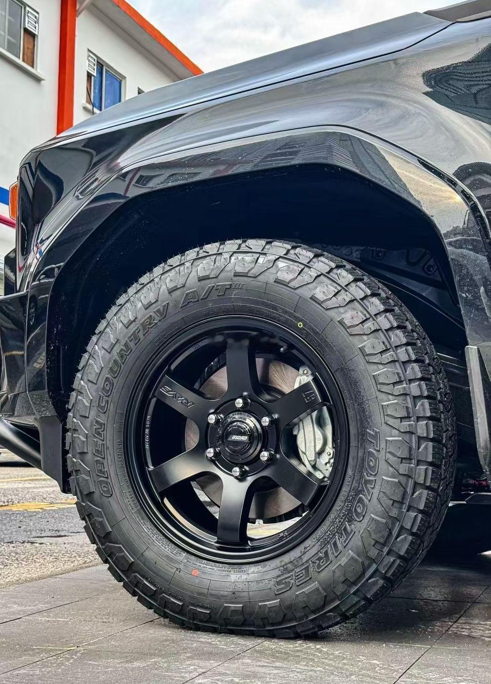 全新：日本RAYS 57DRX  单片铸造工艺前后18X8J ET36 6X13