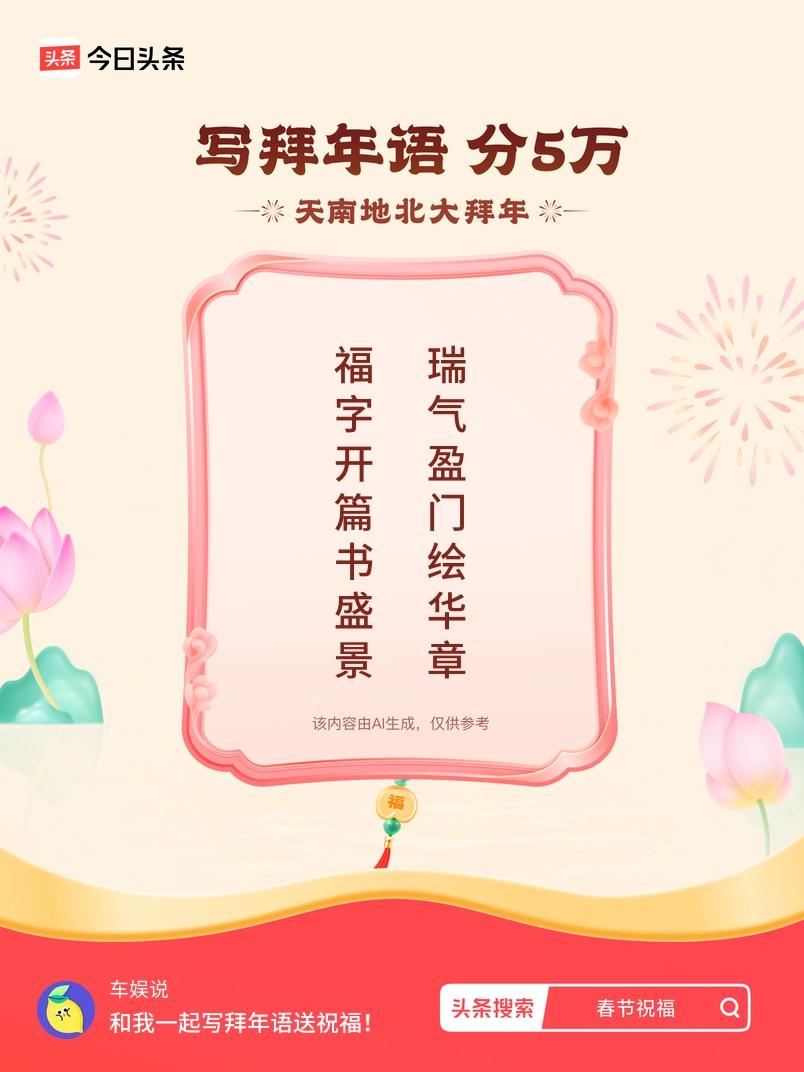写拜年语送祝福新春拜年送祝福！我的祝福是：“福字开篇书盛景，瑞气盈门绘华章”！快