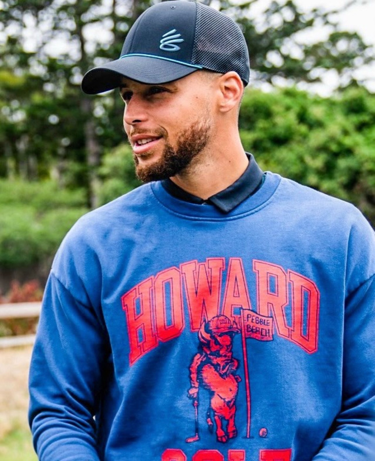 库里今日上脚Air Jordan 1 Low “Howard Universit