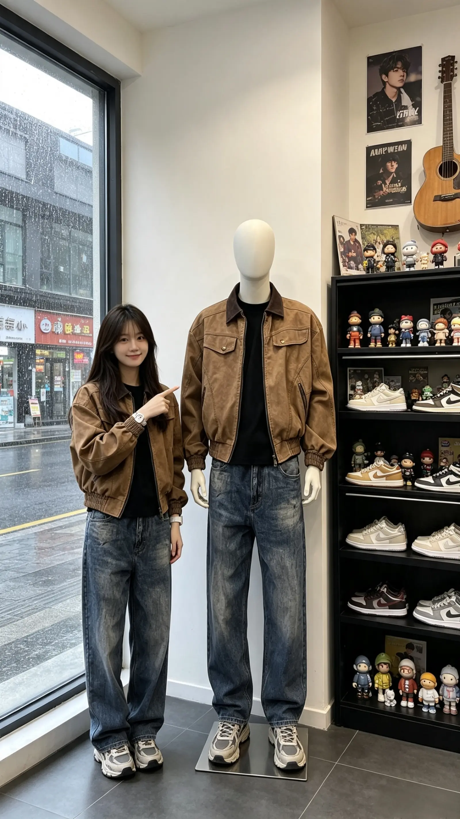 美式复古 皮衣 夹克外套 轻奢法式 男生穿搭