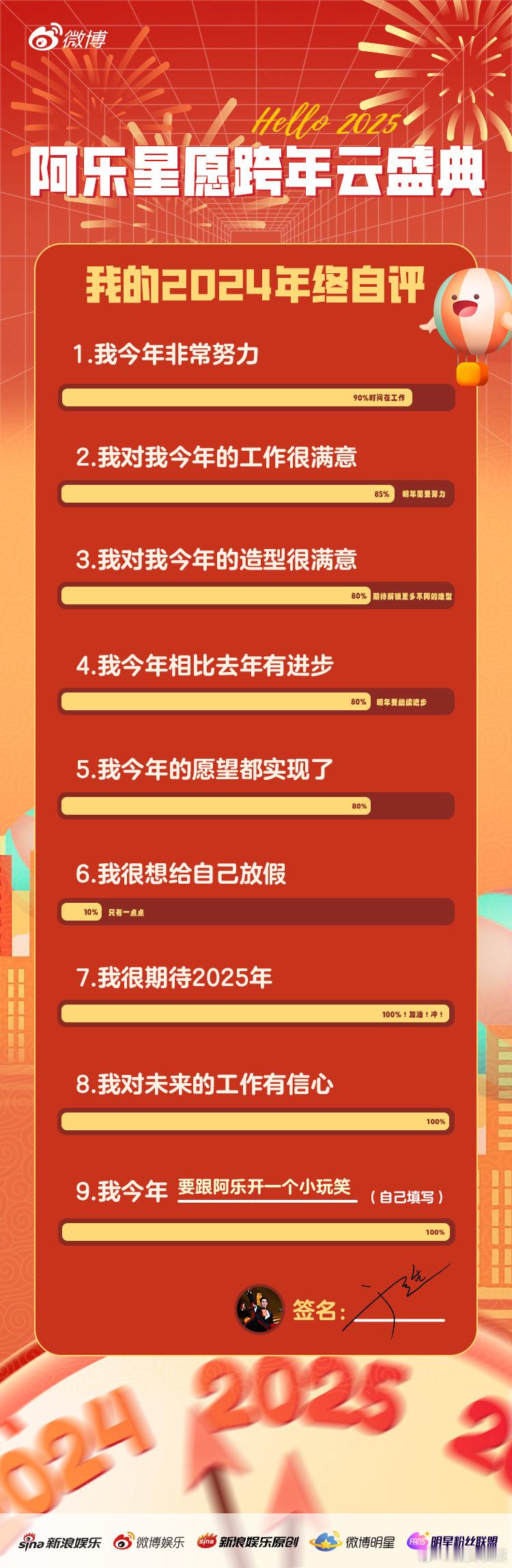于适跟新浪娱乐开了个玩笑  于适只有一点点想放假  2024年终自评上线了！今年