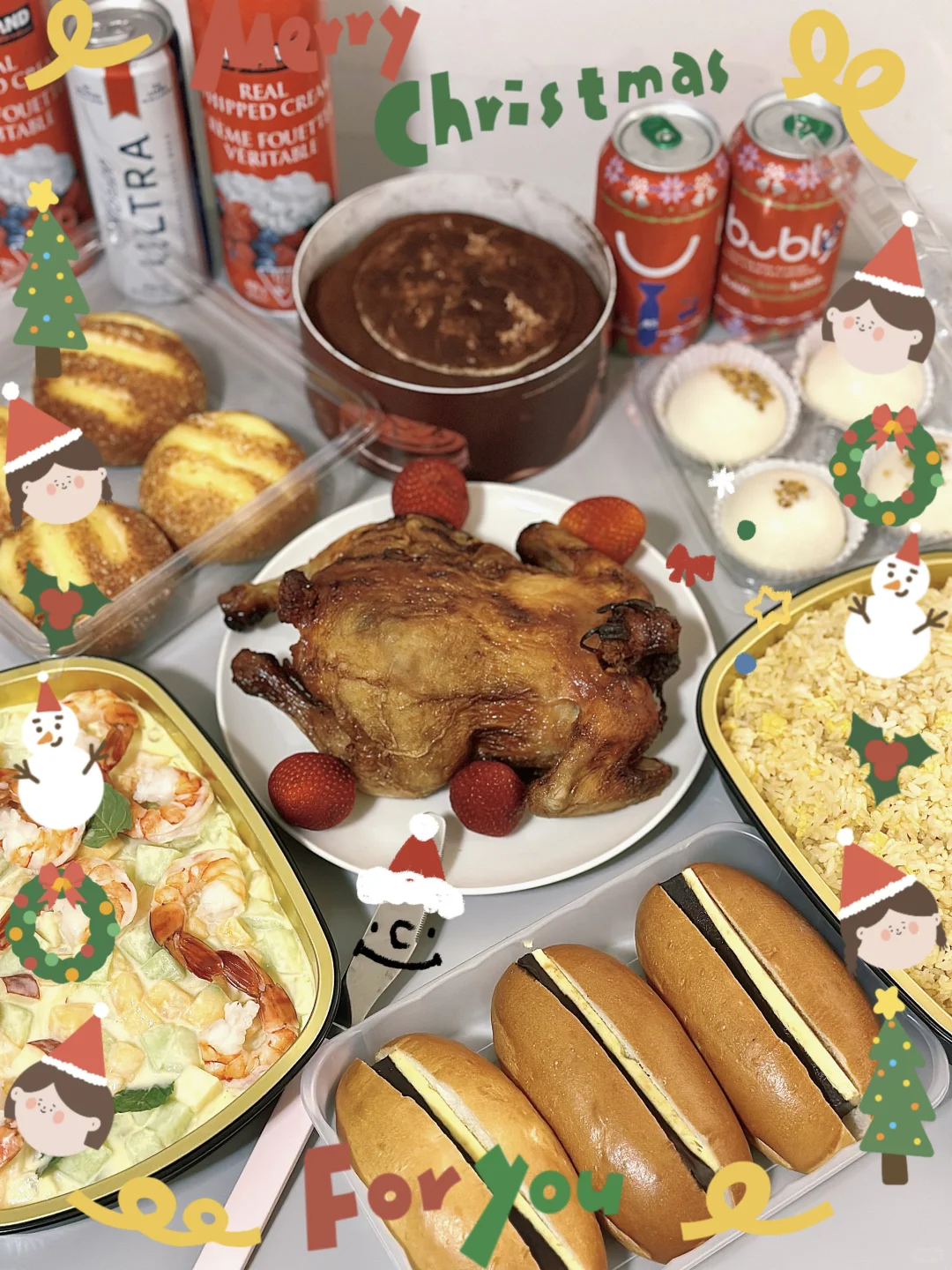 温哥华生活：）终于支棱起了我的圣诞大餐🍎