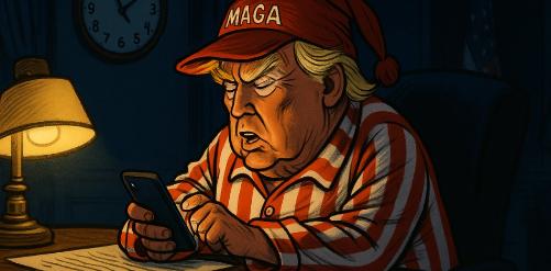 美国媒体今天（北京时间12月3日）报道：“当地时间周一晚上，特朗普总统花了五个小