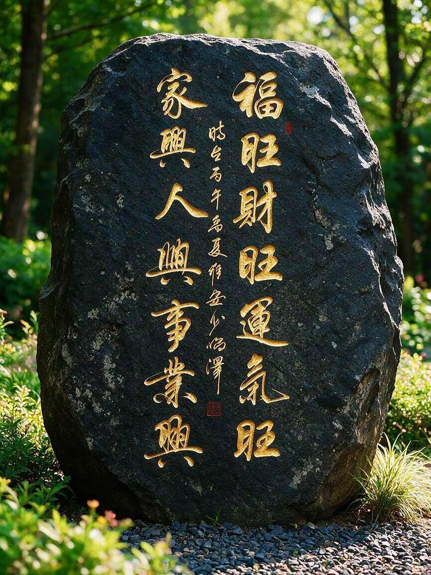 维安书法作品展示。AI金石篆金书法字