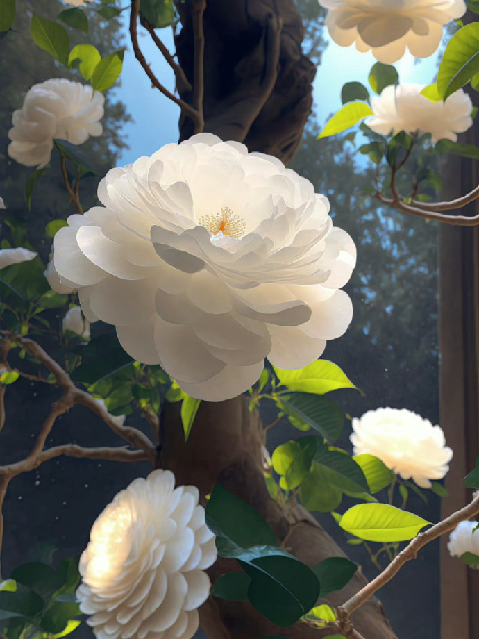 山茶花不懂白玫瑰 