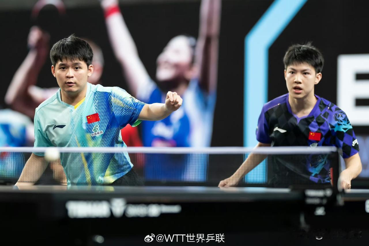 6月3日晚上，WTT常规挑战赛萨格勒布站2026，男双半决赛，中国男双两队组合一