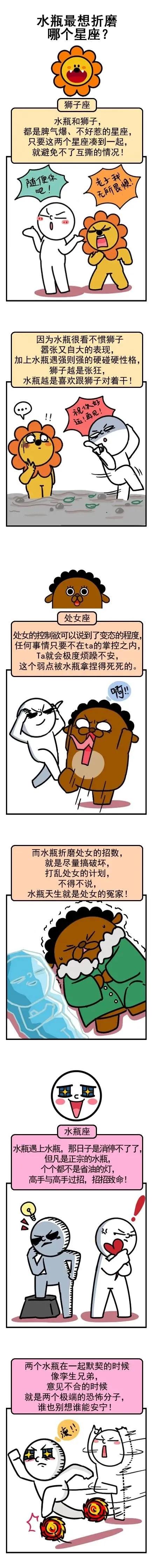 水瓶最想折磨哪个星座？