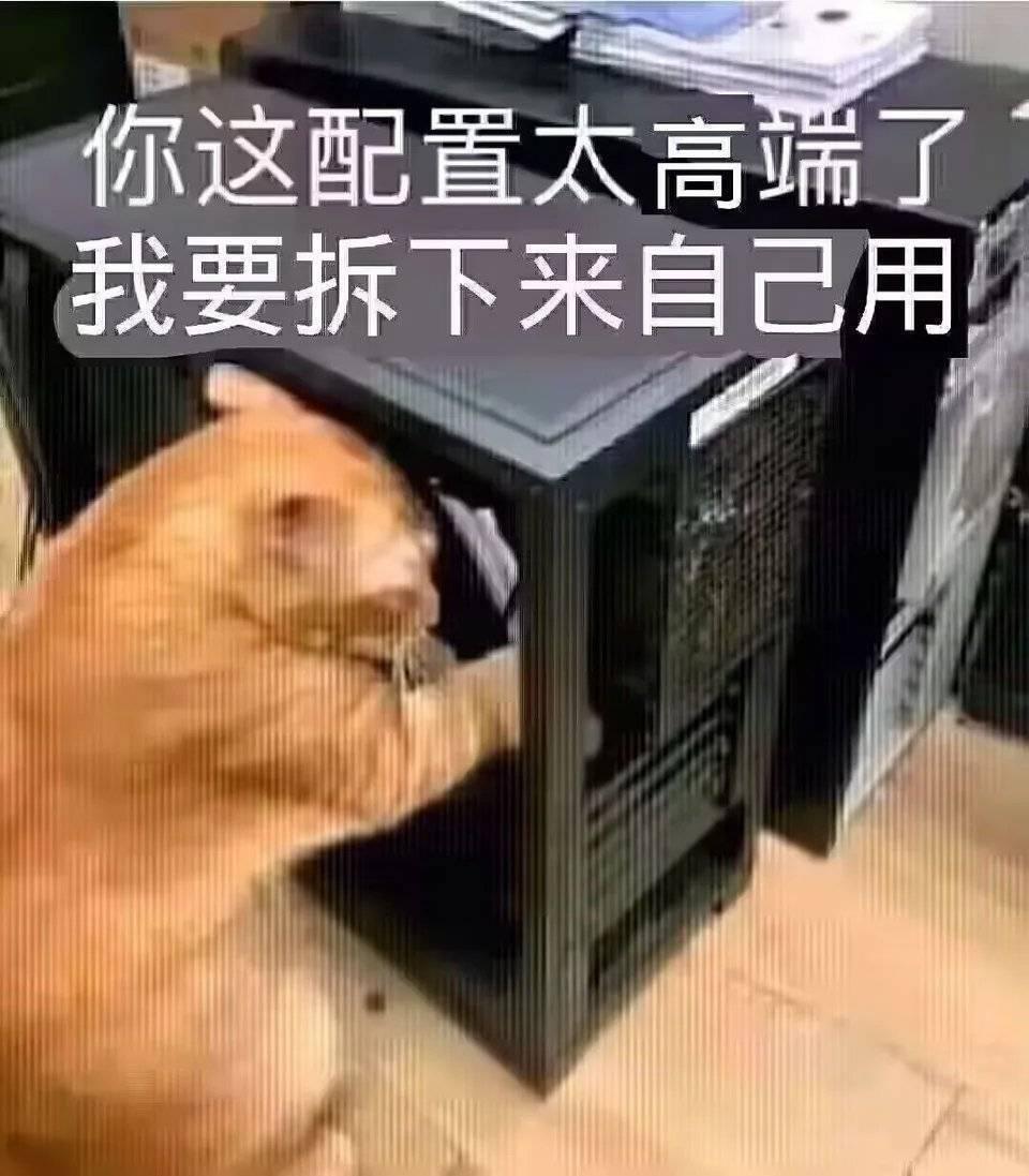 你这配置太高端了，我要拆下来自己用 