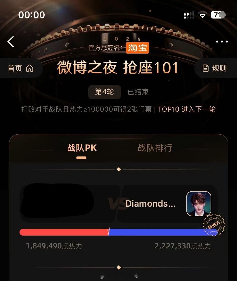 钻石们给力，艰战到最后一刻。拿下2张🎫‼️，牛比 