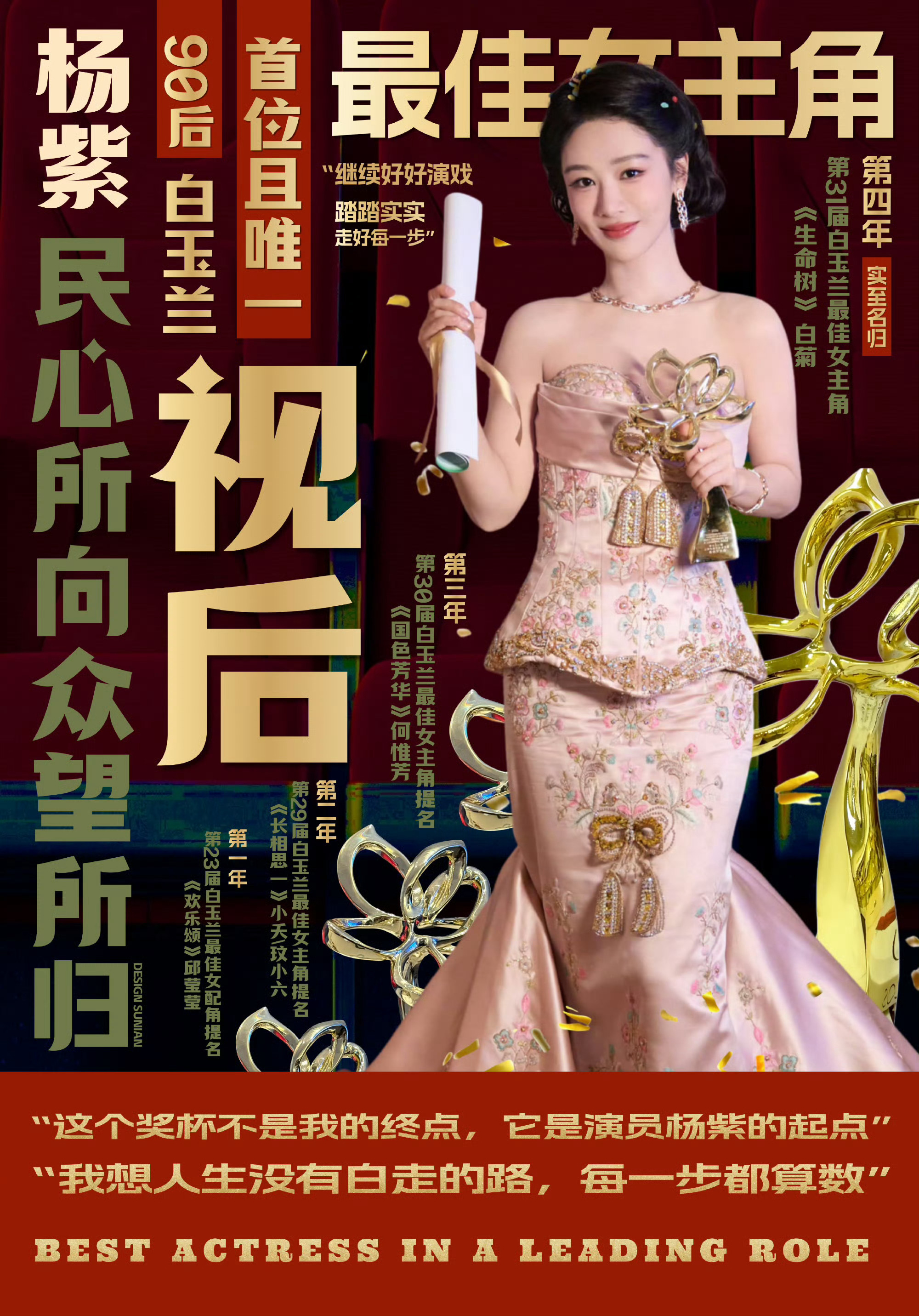 白玉兰女主提名片段 十年饮冰，难凉热血。雪山为幕，山风显影，定格下博拉木拉里属于
