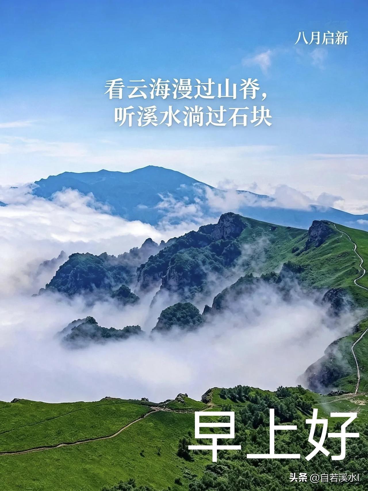 晨起有风，心中有暖。不必追逐匆忙，好好善待自己，美好的事正在奔赴而来。