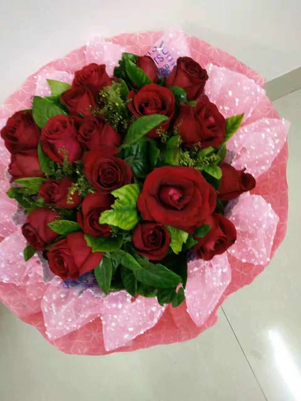 玫瑰花束的浪漫仪式感