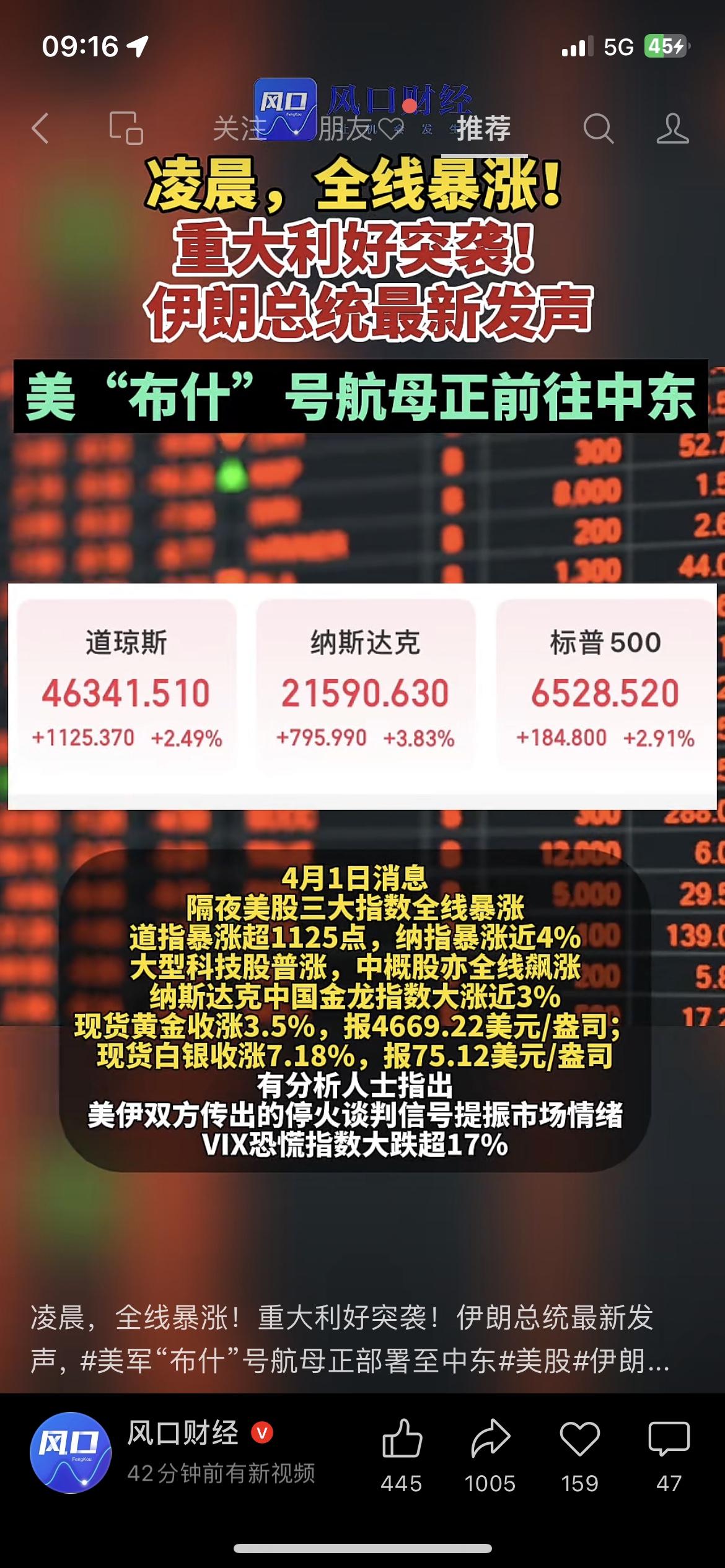 凌晨全线暴涨！美伊停火信号引爆全球市场

美伊停火预期彻底点燃市场！特朗普官宣两