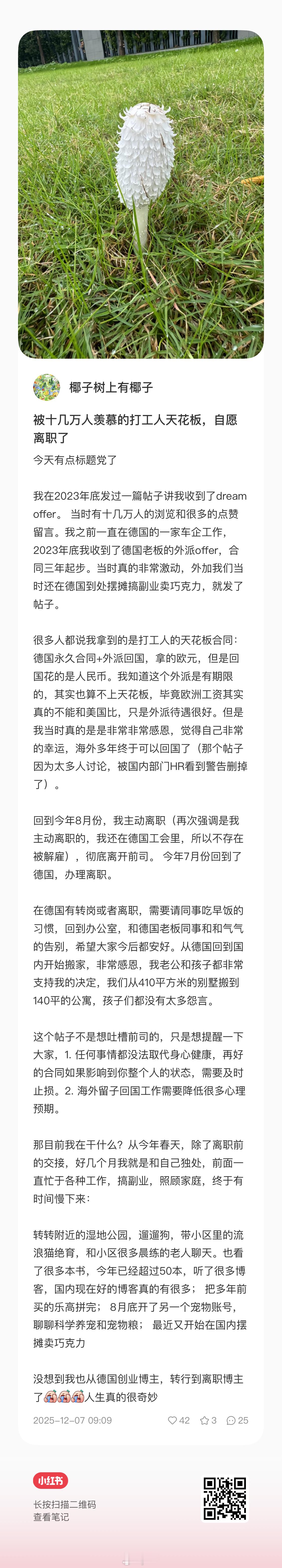 德国车企员工被高薪外派回国，结果干不下去辞职了