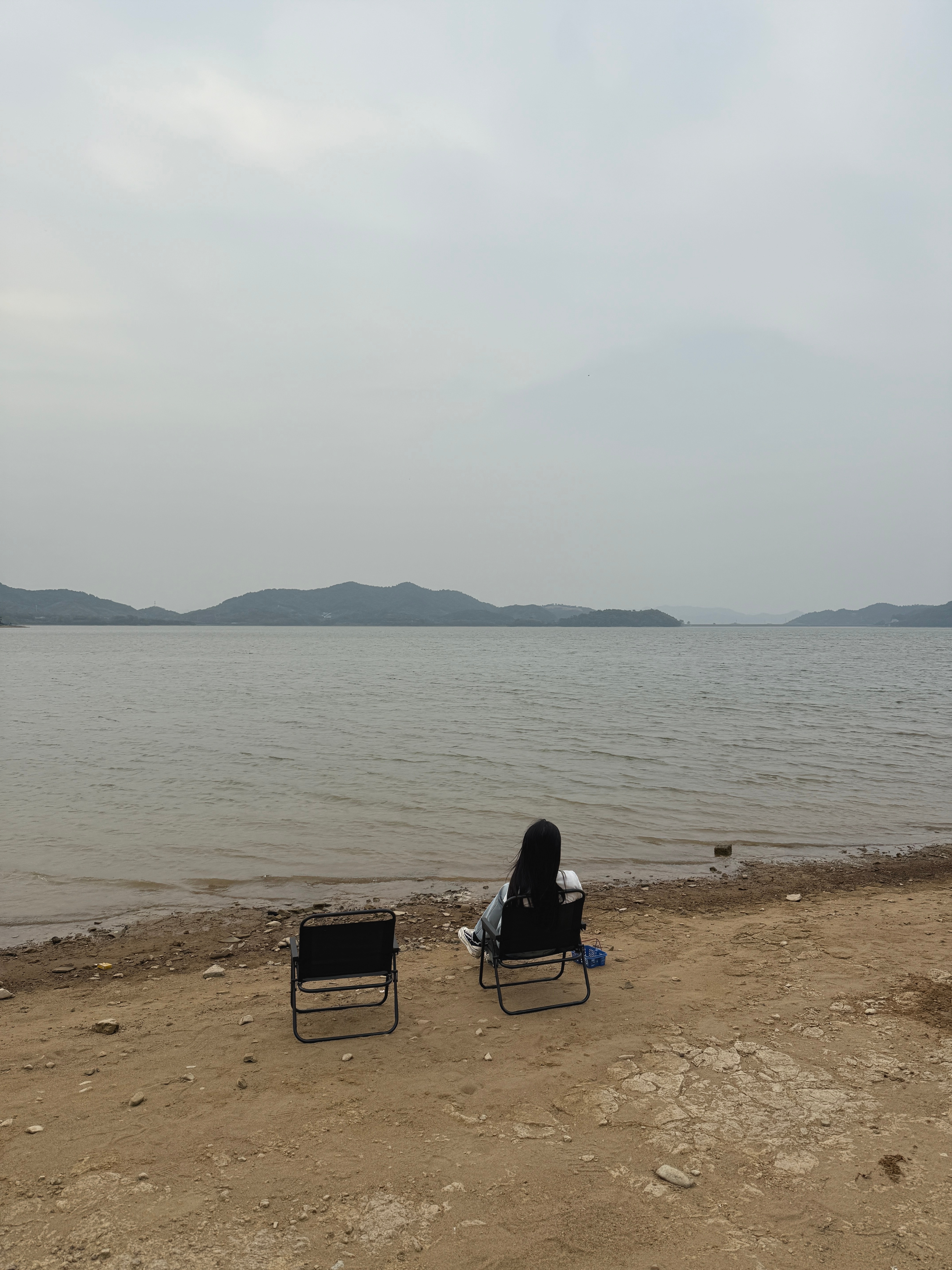 感受日落沙滩湖边风光  ​​​