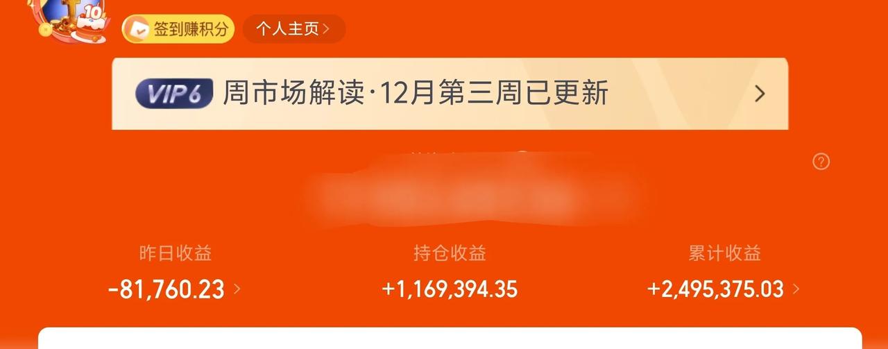 万日长投第2868天，昨天基金收益-8W。
反正这就是震荡行情，涨几天就会跌下来