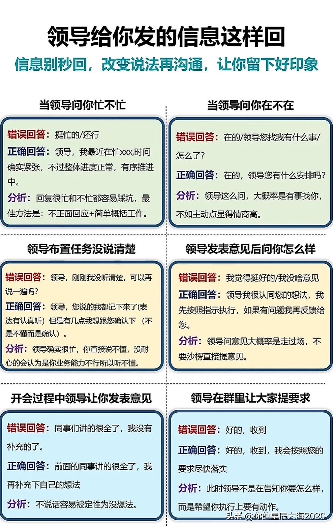 领导给你发信息要这样回