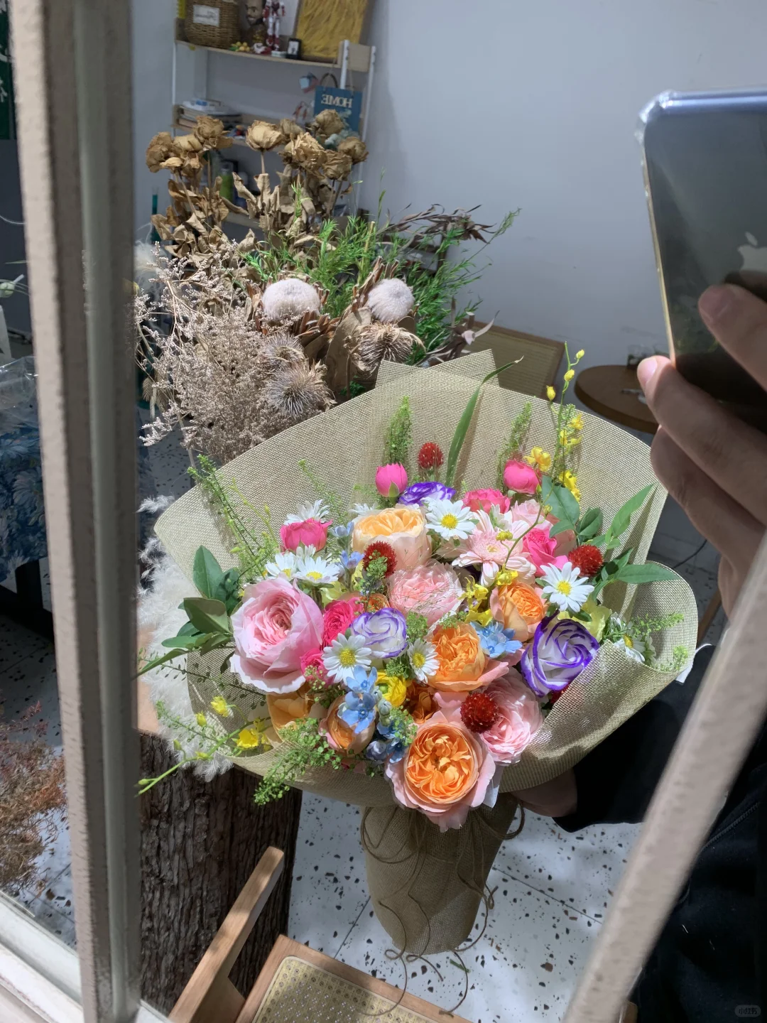 客户自定义，随意挑选的花园系花束💐