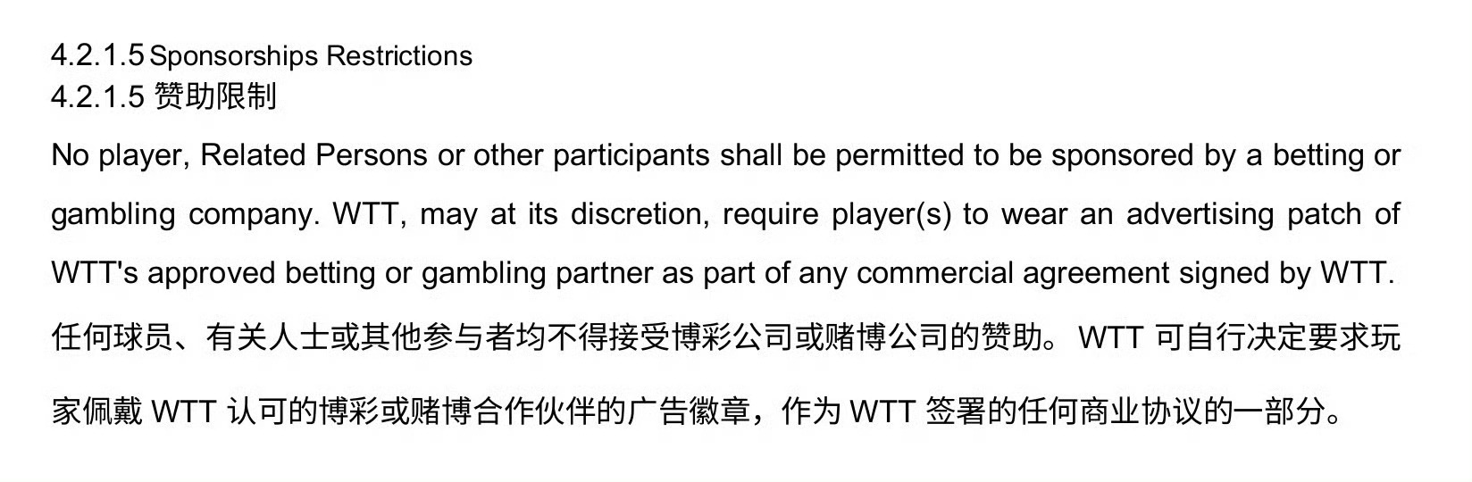 央视、各大媒体都在质疑这个WTT，罚款条目众多、强制参赛强制赋零、奴役运动员、赛