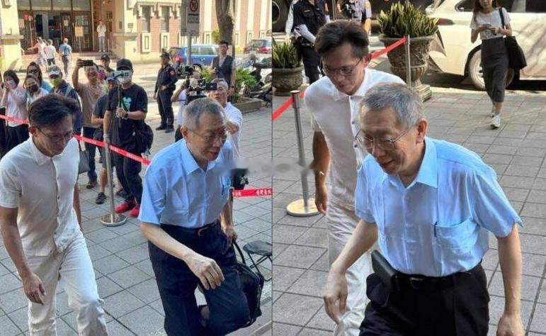 牢柯柯文哲，蹲一年号子还是很有效果的(图1)，今天看起来身材瘦得明显[嘻嘻][嘻