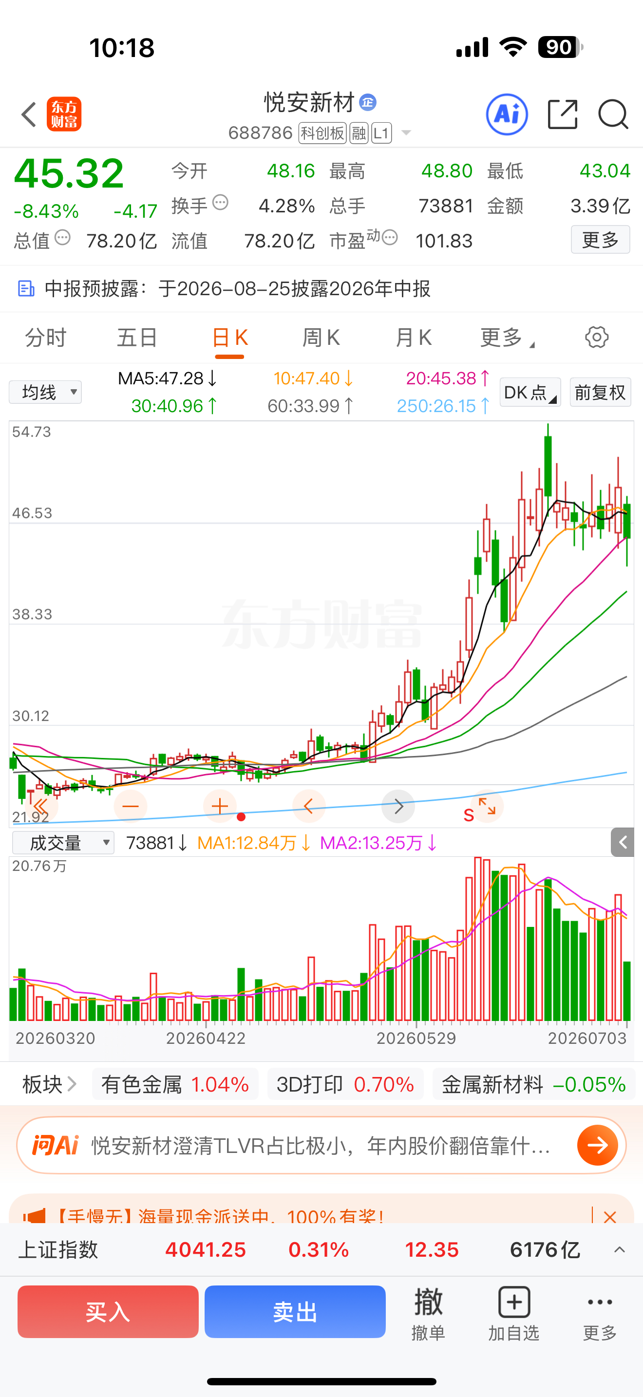 $悦安新材 sh688786$ 电感比MLCC价值量大（3-5倍），关注回踩机会
